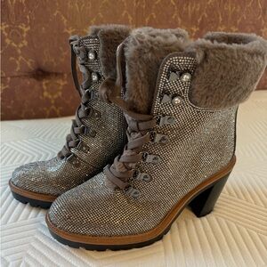 JLo Timber Gallyana Sparly boots sz 7.5 women’s